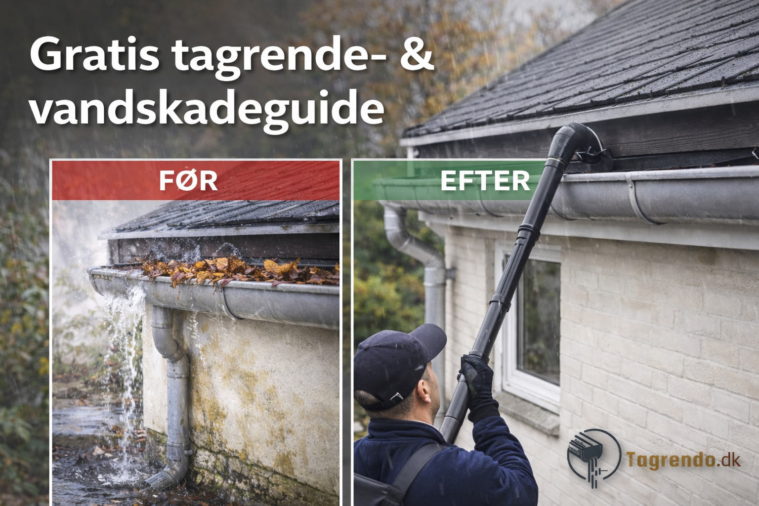 Få de bedste tagrenderensning pris i dag